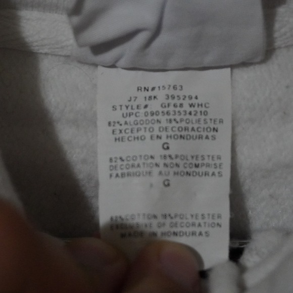 Champion Reverse Weave Hoodie Sweatshirt Blue‎ Yellow Logo White Mens Large - Picture 9 of 9